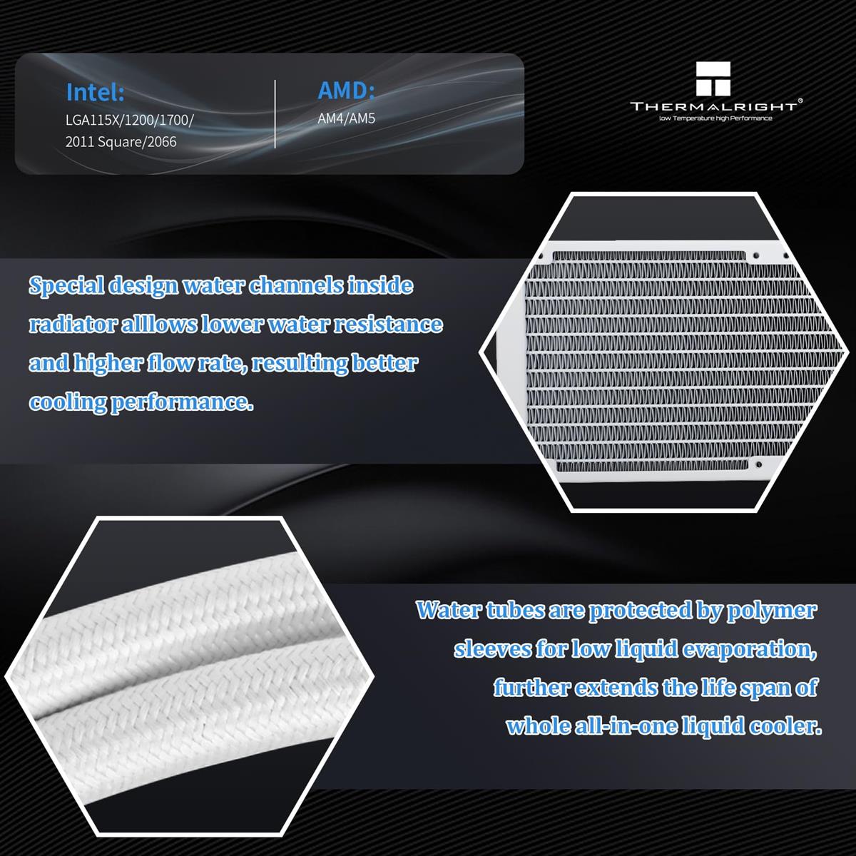 Thermalright Liquid Cooler Aqua Elite 360 V3 ARGB White Thermalright Liquid Cooler Aqua Elite 360 V3 ARGB White